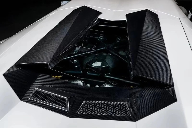 NT Style Dry Carbon Fiber 11 17 Aventador Body Parts Engine Bonnet Air Intake Panel for All Models Not Roadster Aventador Air